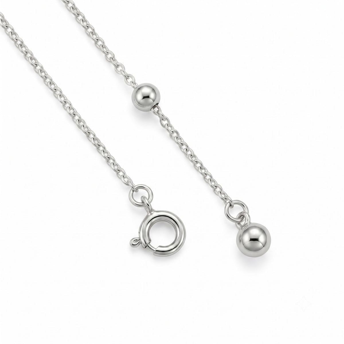 Silver Kiss Me Necklace