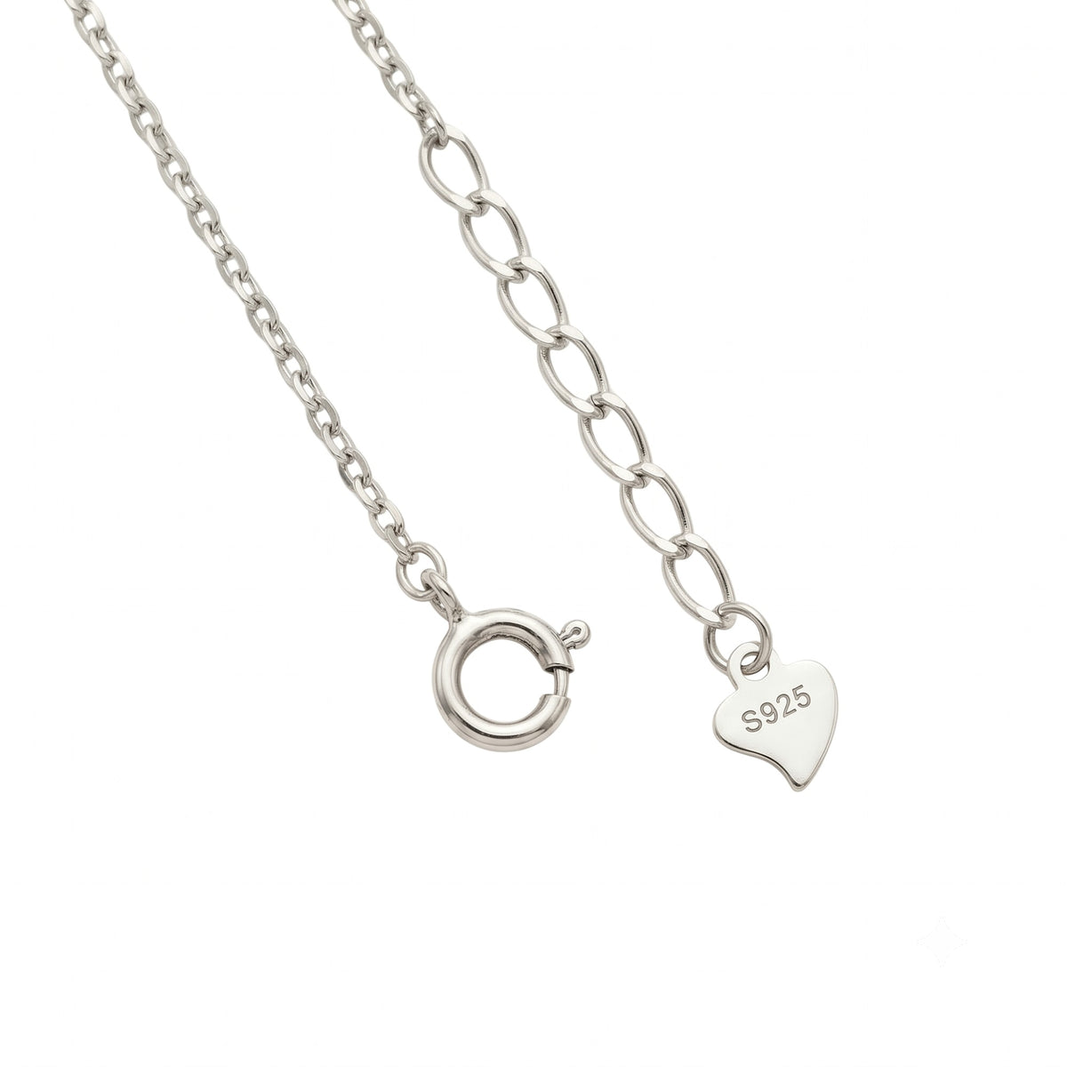 Silver Interlocking Hearts Necklace