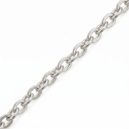 Silver Two-Tone Chevron Drop Necklace