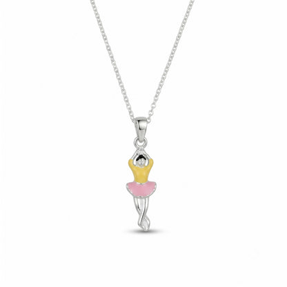 Silver Ballerina Necklace