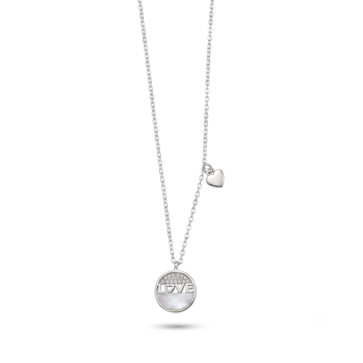 Silver Love Pendant Necklace