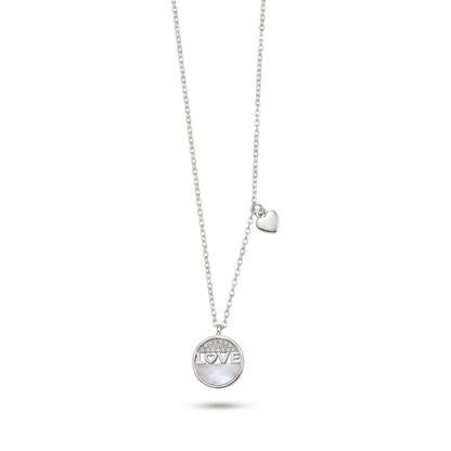 Silver Love Pendant Necklace