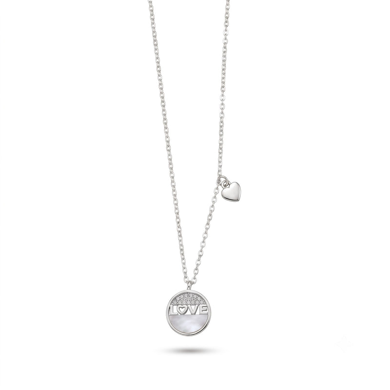 Silver Love Pendant Necklace