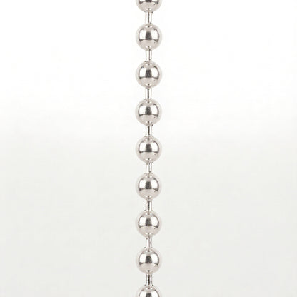 Silver Green Stone Lariat Necklace