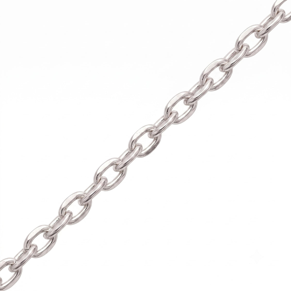 Silver Pave Clover Necklace
