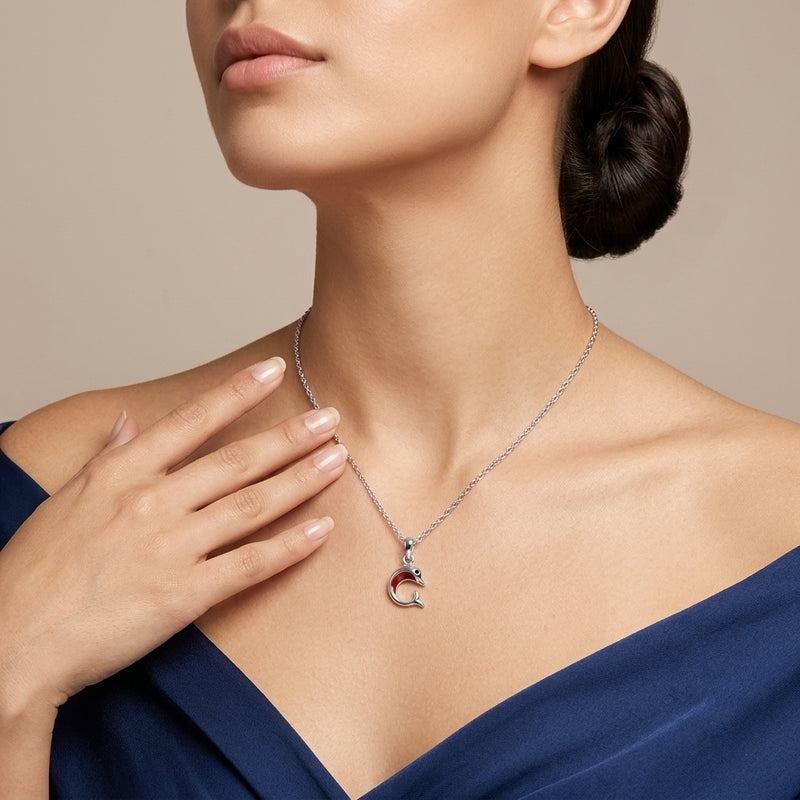 Silver Dolphin Necklace