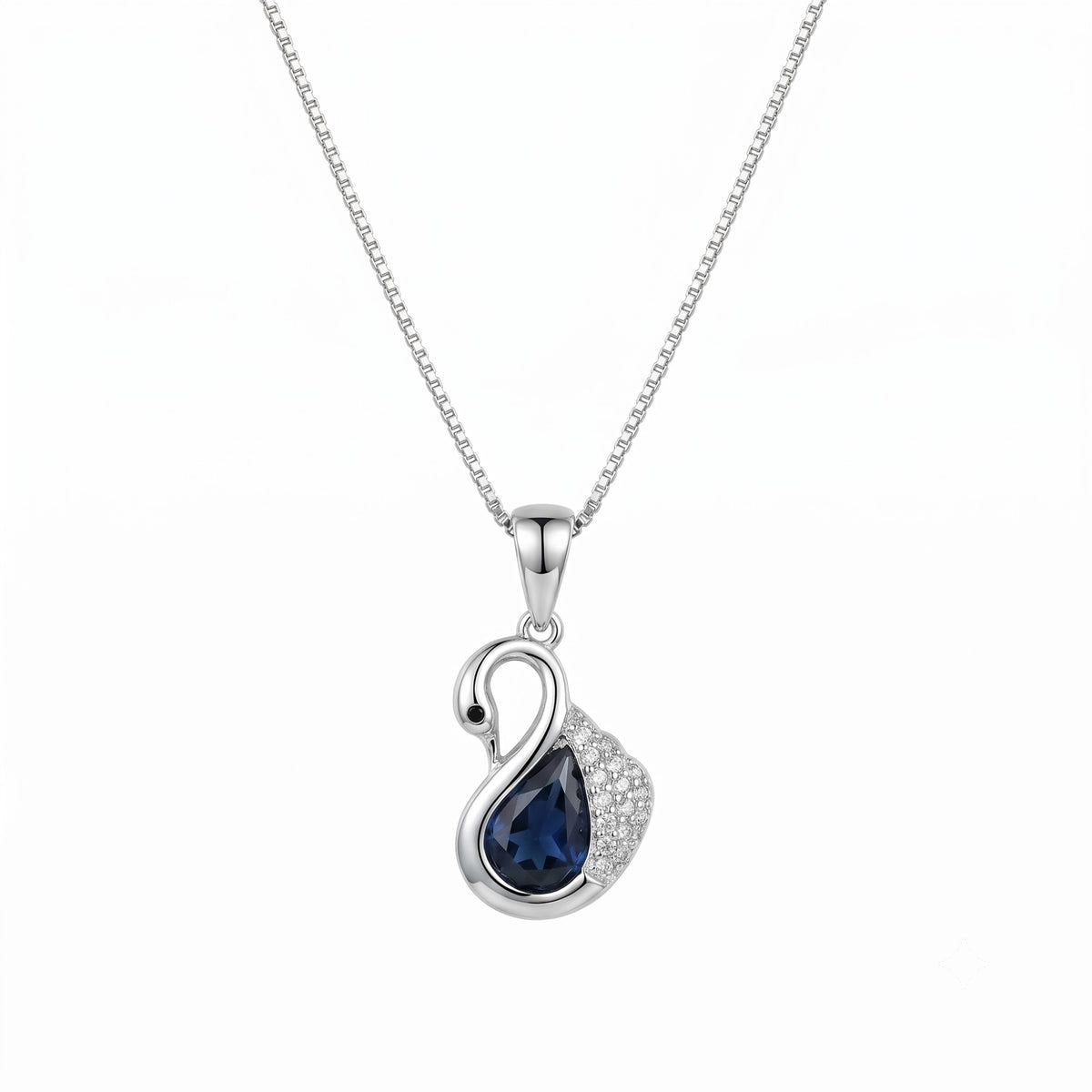 Silver Swan Necklace