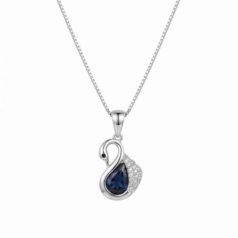 Silver Swan Necklace