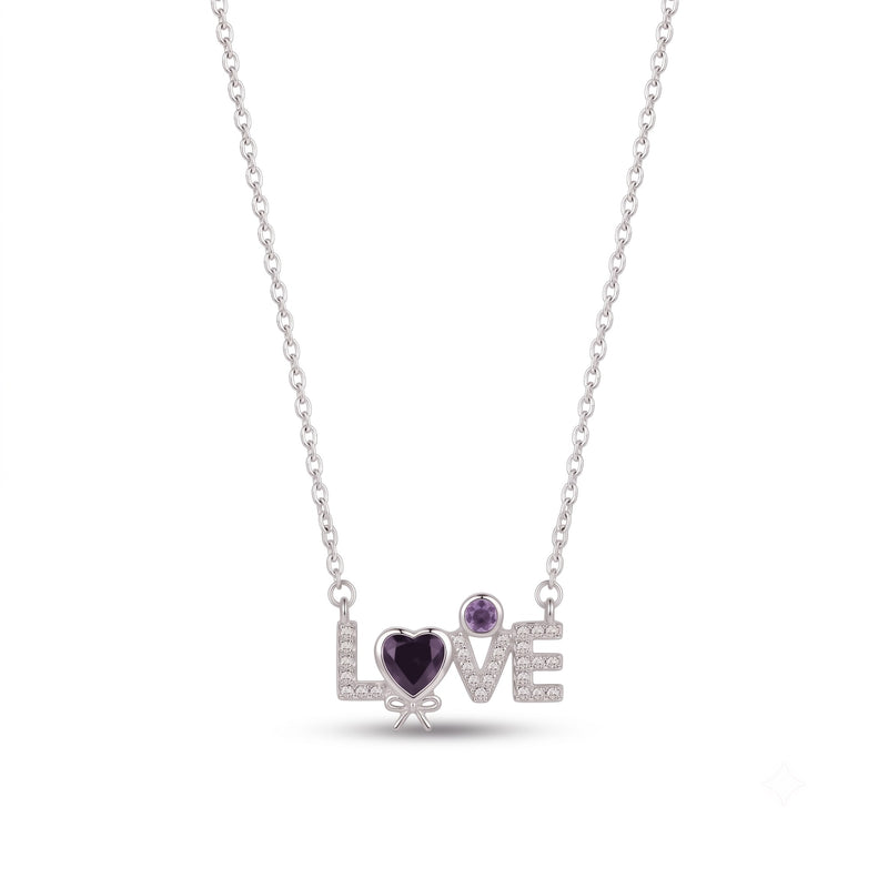 Silver Love Necklace