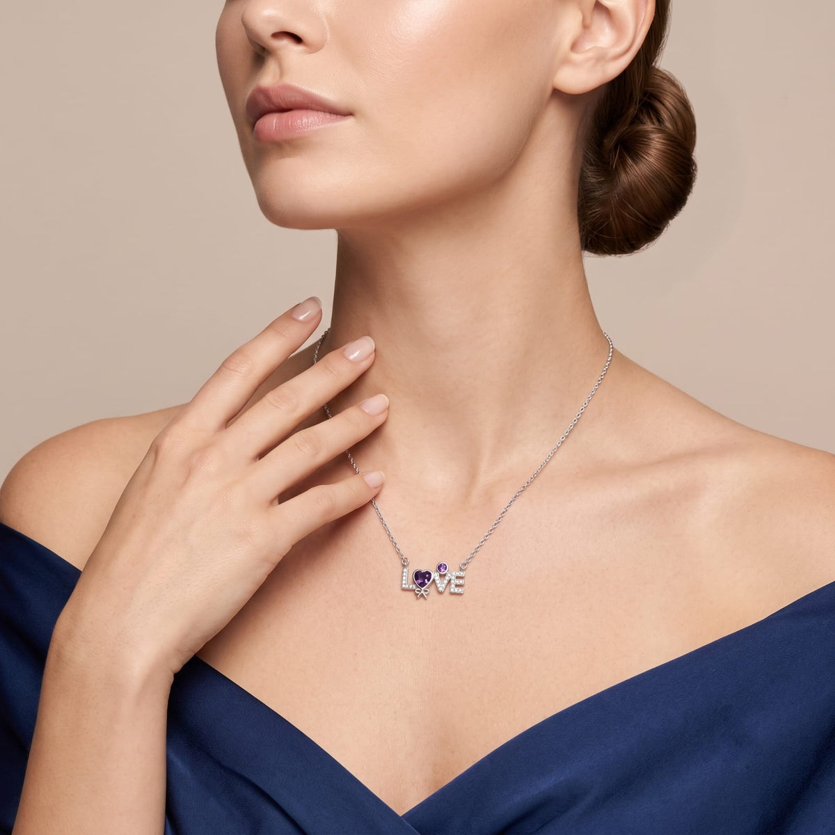 Silver Love Necklace