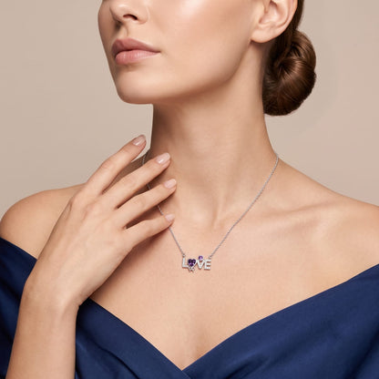 Silver Love Necklace