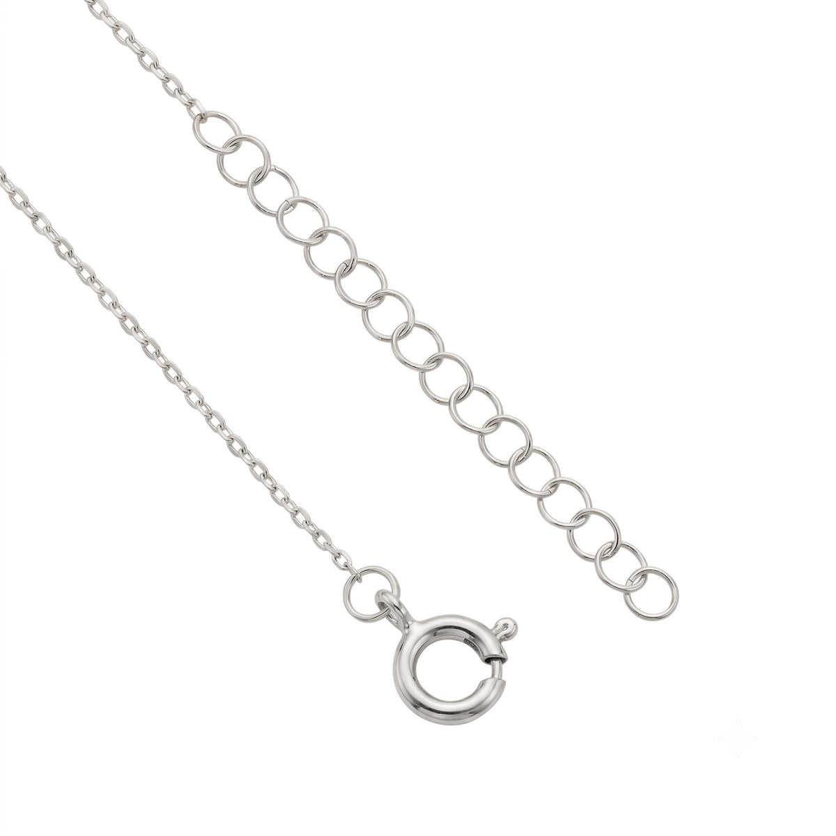 Silver Red Heart Necklace