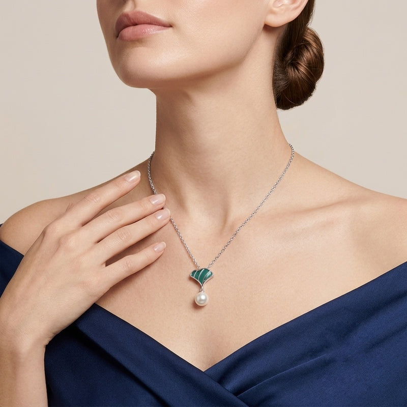 Silver Essential Pearl Necklace