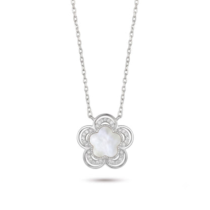 Silver Flower Necklace