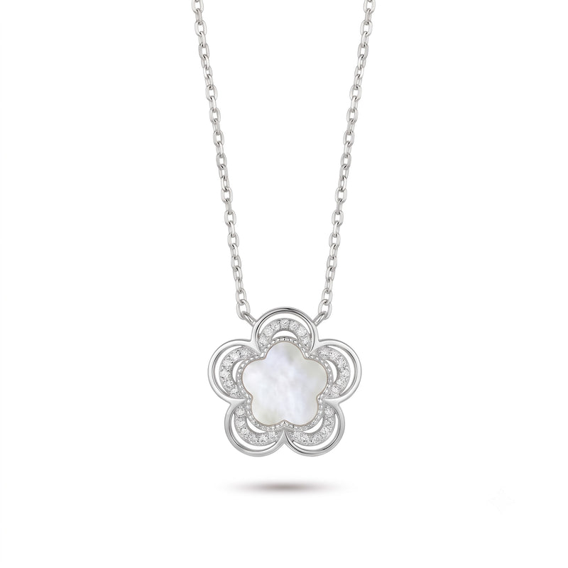 Silver Flower Necklace
