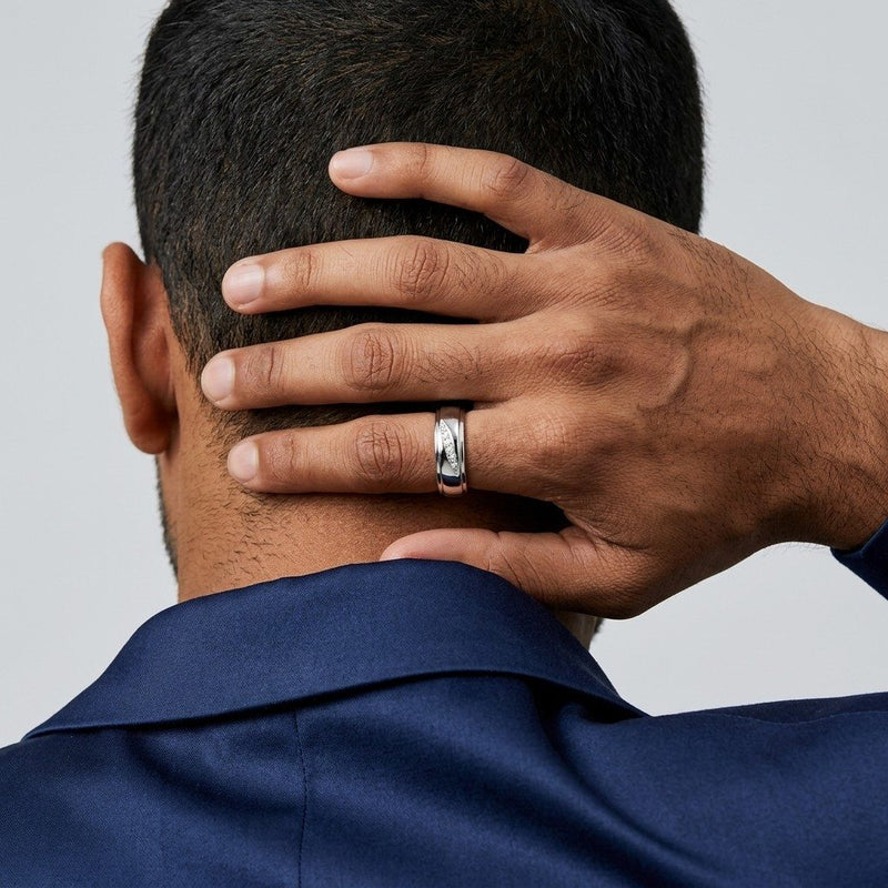 Silver Broad Band Ring
