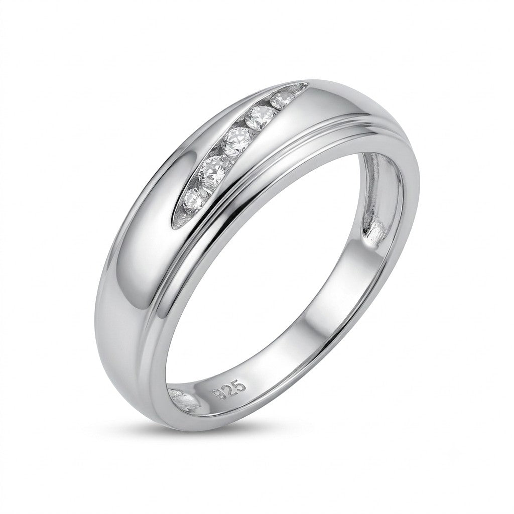 Silver Broad Band Ring