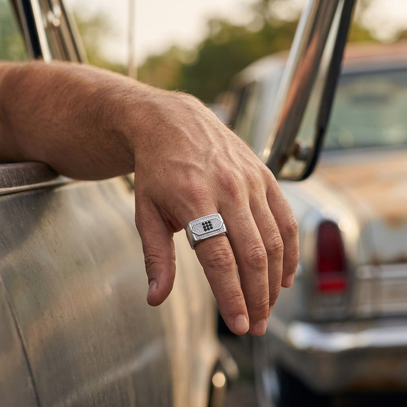 Silver Geometric Matrix Ring